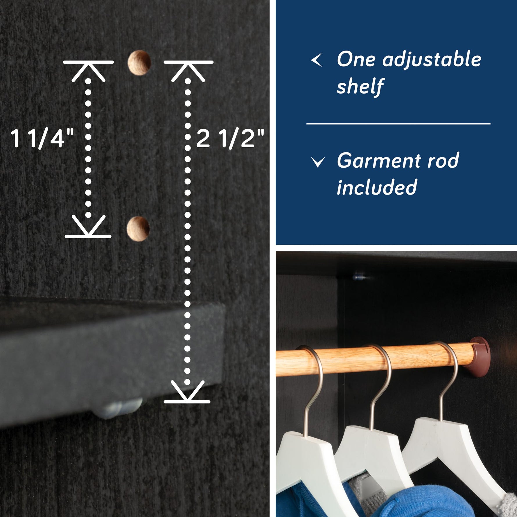 Sauder 411802 HomePlus Wardrobe/Storage Cabinet, L: 28.98" x W: 20.95" x H: 71.18", Sienna Oak finish