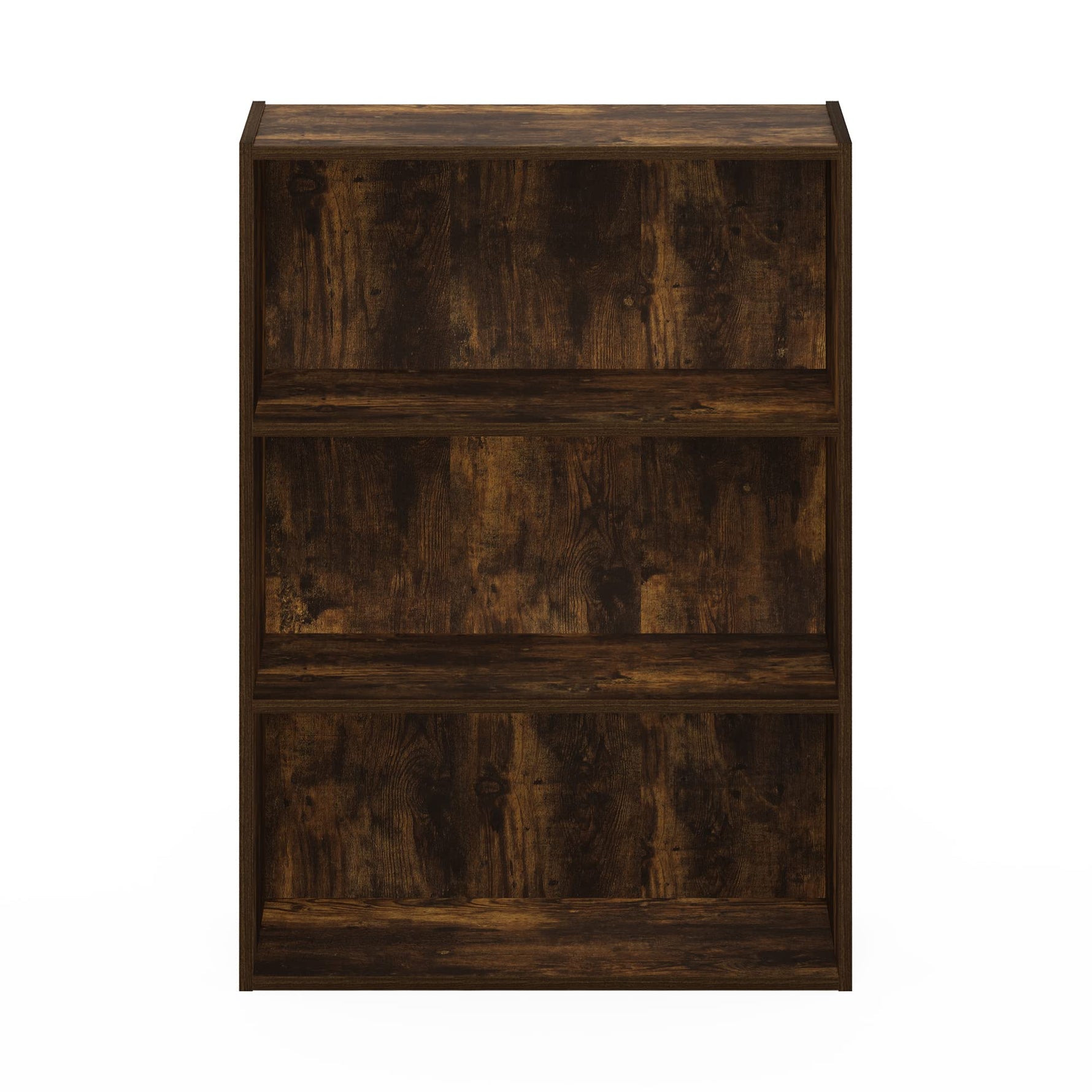 Furinno PASIR Book Shelf, 3-Tier Bookshelf, Storage Shelves Bookcase, 9.7 x 23.7 x 31.5, for Living Room, Bedroom, Home Office, Plain White