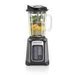 Hamilton Beach PowerMax Professional-Performance Blender for Shakes and Smoothies, Puree and Ice Crush, 48oz BPA-Free Glass Jar, 1680 Peak Watts, Stainless Steel Blades, Silver (58600J)