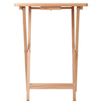 Winsome Alex Set of 2 Foldable Snack Tables, Easy to Store Small Portable Fold Up Table Set for Kitchen, Living Room TV Dining, Crafts, Puzzles, Work From Home