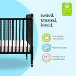 daVinci Jenny Lind 3-in-1 Baby Crib Convertible to Toddler Bed, Daybed - Easy to Assemble - GREENGUARD Gold Certified - 4 Adjustable Mattress Heights, Conversion Kit Sold Separately - White