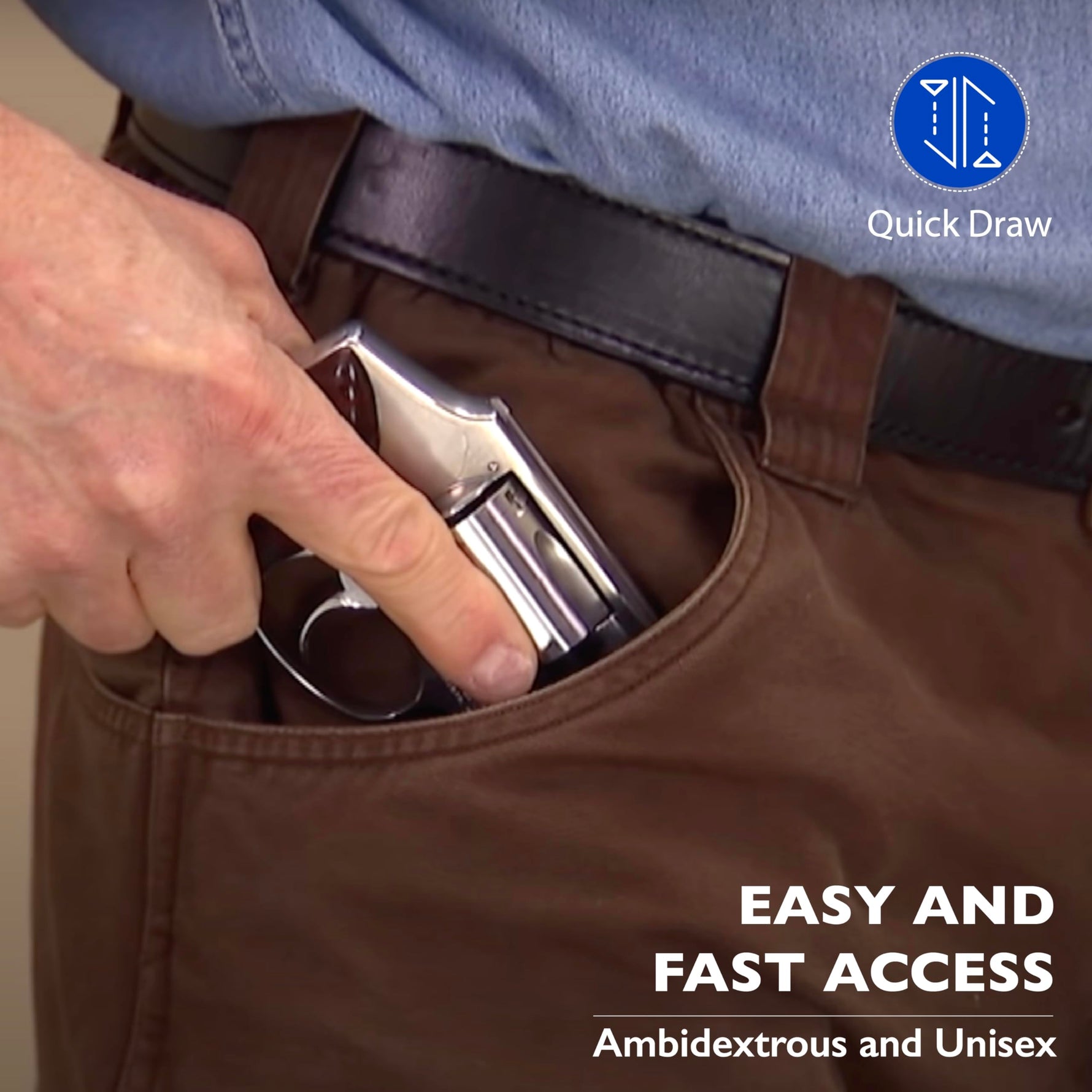 Desantis Nemesis Pocket Holster - Gun Pocket Holsters for Concealed Carry, Fits The S&W J Frame 2"- 2 1/4", M&P 340 2", Taurus 85 2", S&W Bodyguard 38, Kimber K6S 2" - Ambidextrous, Black