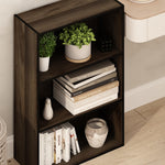 Furinno PASIR Book Shelf, 3-Tier Bookshelf, Storage Shelves Bookcase, 9.7 x 23.7 x 31.5, for Living Room, Bedroom, Home Office, Plain White