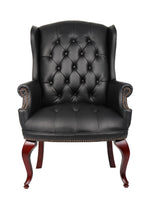 BOSS Office Products Wingback Traditional Guest Chair in Black