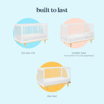 Davinci Marley 3-in-1 Convertible Crib in Walnut, Greenguard Gold and FSC® Certified