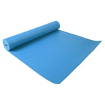 Fitvids 1/4-Inch High Density Thick Non Slip Yoga Mat with Knee Pad and Carrying Strap for Workout, Pilates, Gym Home Exercise, Blue