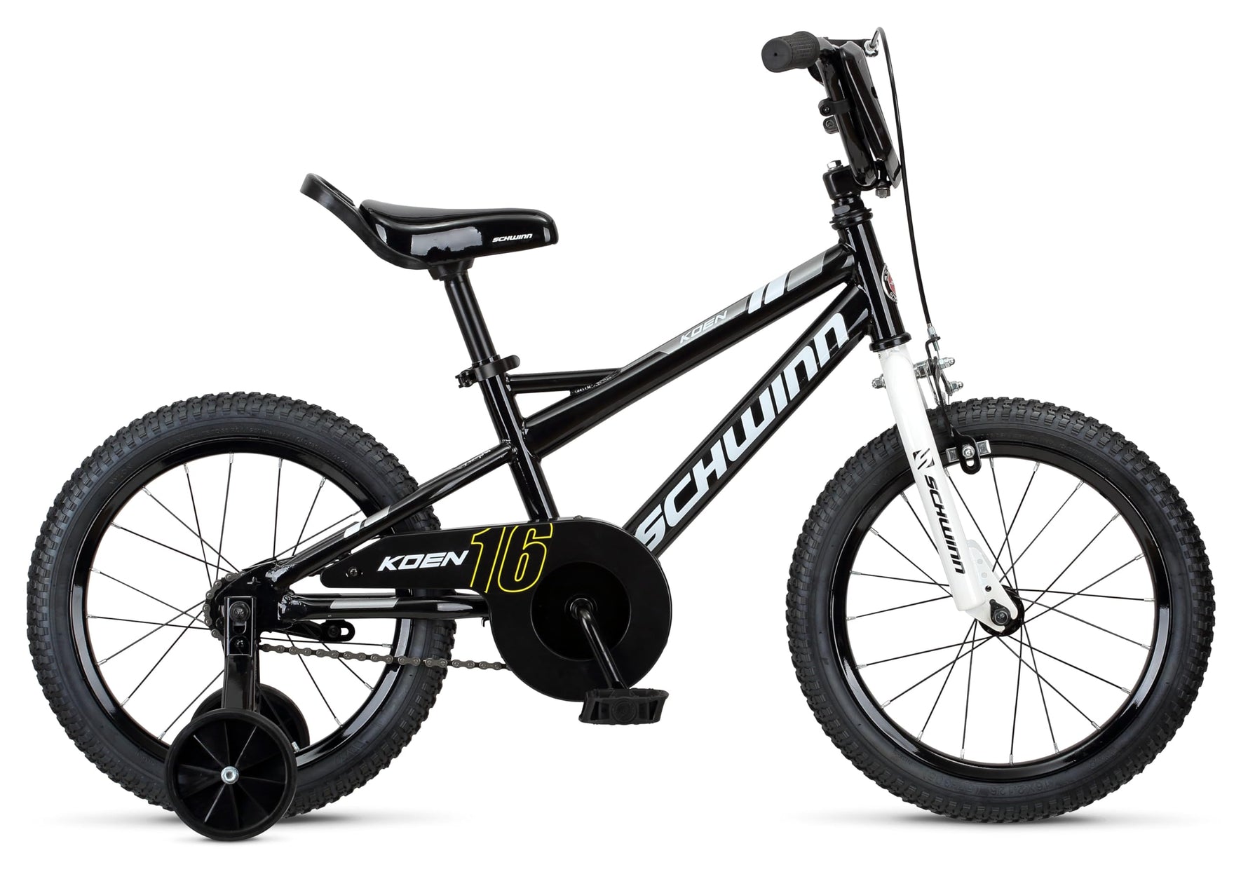 Schwinn Koen Bike, 16 Inch Bike for Kids Ages 3-7, SmartStart Ergonomic Design for Kids, Adjustable Seat Grows with your Child, Rear Coaster Brake and Front Caliper Brake, Training Bicycle