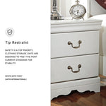 Signature Design by Ashley Alisdair Traditional 2 Drawer Nightstand, 23.75" Tall, Dark Brown