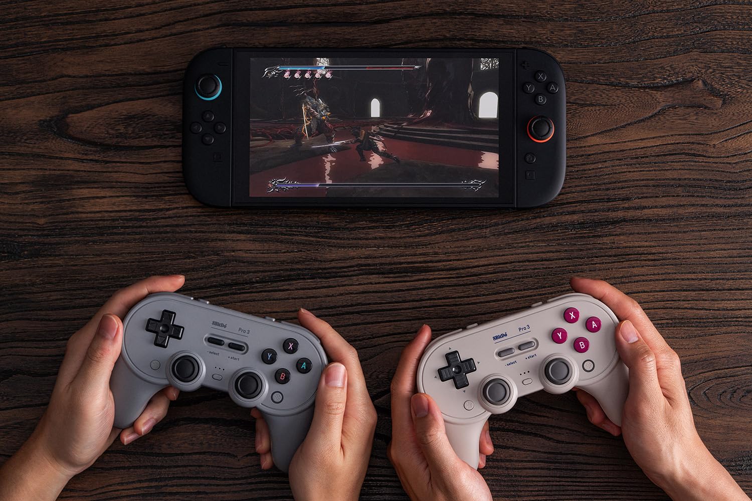 8BitDo Pro 3 Bluetooth Controller for Switch/Switch 2 – TMR Joysticks, Swappable ABXY Buttons, Pro Back Buttons, Charging Dock, Hall Effect Triggers, for Windows, Apple, SteamOS, Android - Purple