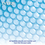 INTEX 28013E Solar Pool Cover: for 15ft Round Easy Set and Metal Frame Pools – Insulates Pool Water – Reduces Water Evaporation – Keeps Debris Out – Reduces Chemical Consumption