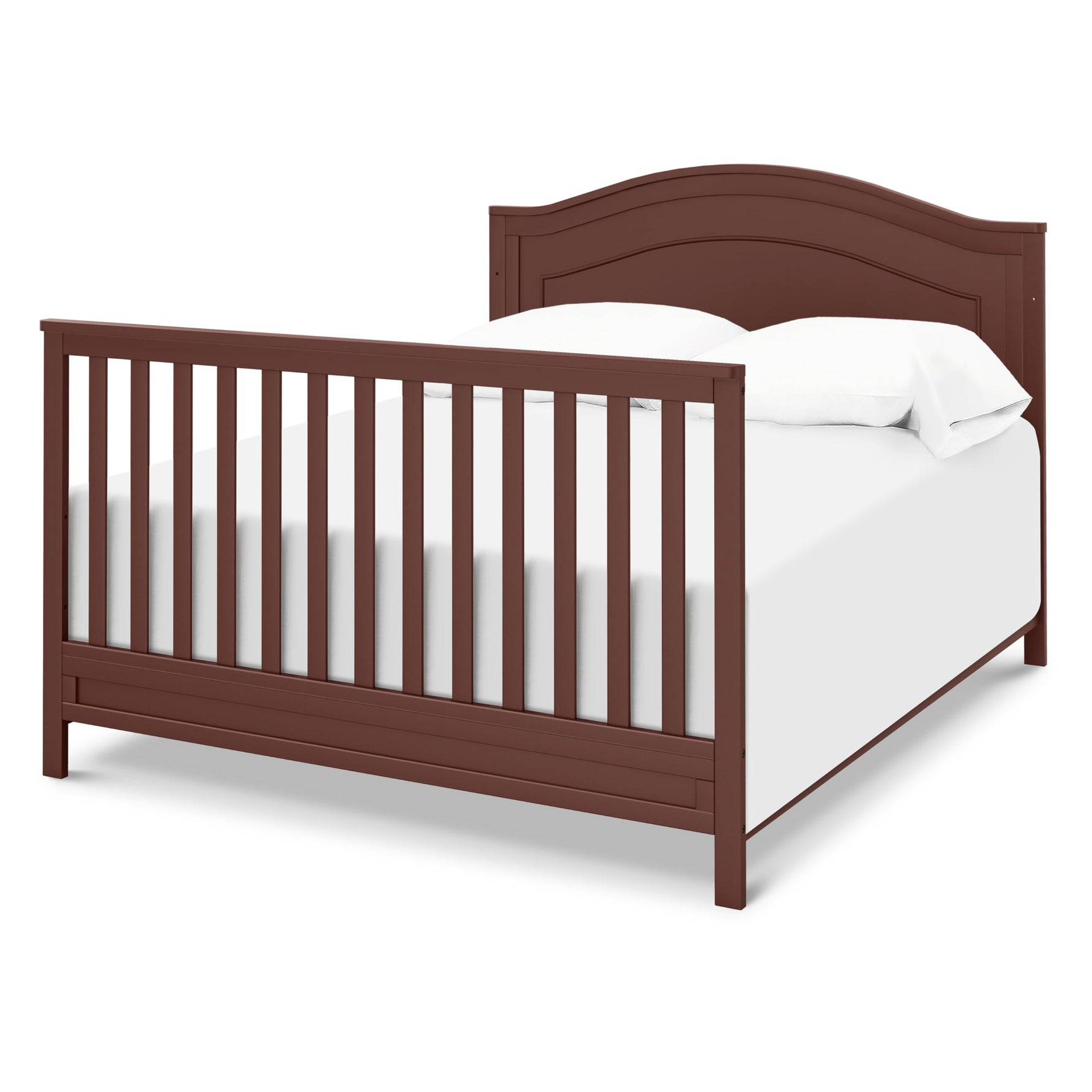 Davinci Charlie 4-in-1 Convertible Crib - GREENGUARD Gold Certified - Converts from Baby Crib to Toddler Bed, Daybed, and Full-Size Bed Effortlessly - 4 Adjustable Heights - Wooden White Baby Bed