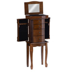 Powell Louis Philippe Jewelry Armoire, Walnut