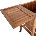 Seville Classics Acacia Wood Raised Garden Bed Planter
