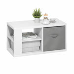 Furinno CLASSIC Coffee Table, Modern Rectangle Coffee Table with 1.8" Triple Thick Tabletop, Side Table, Toolless Assembly, for Living Room, Home Office, Black