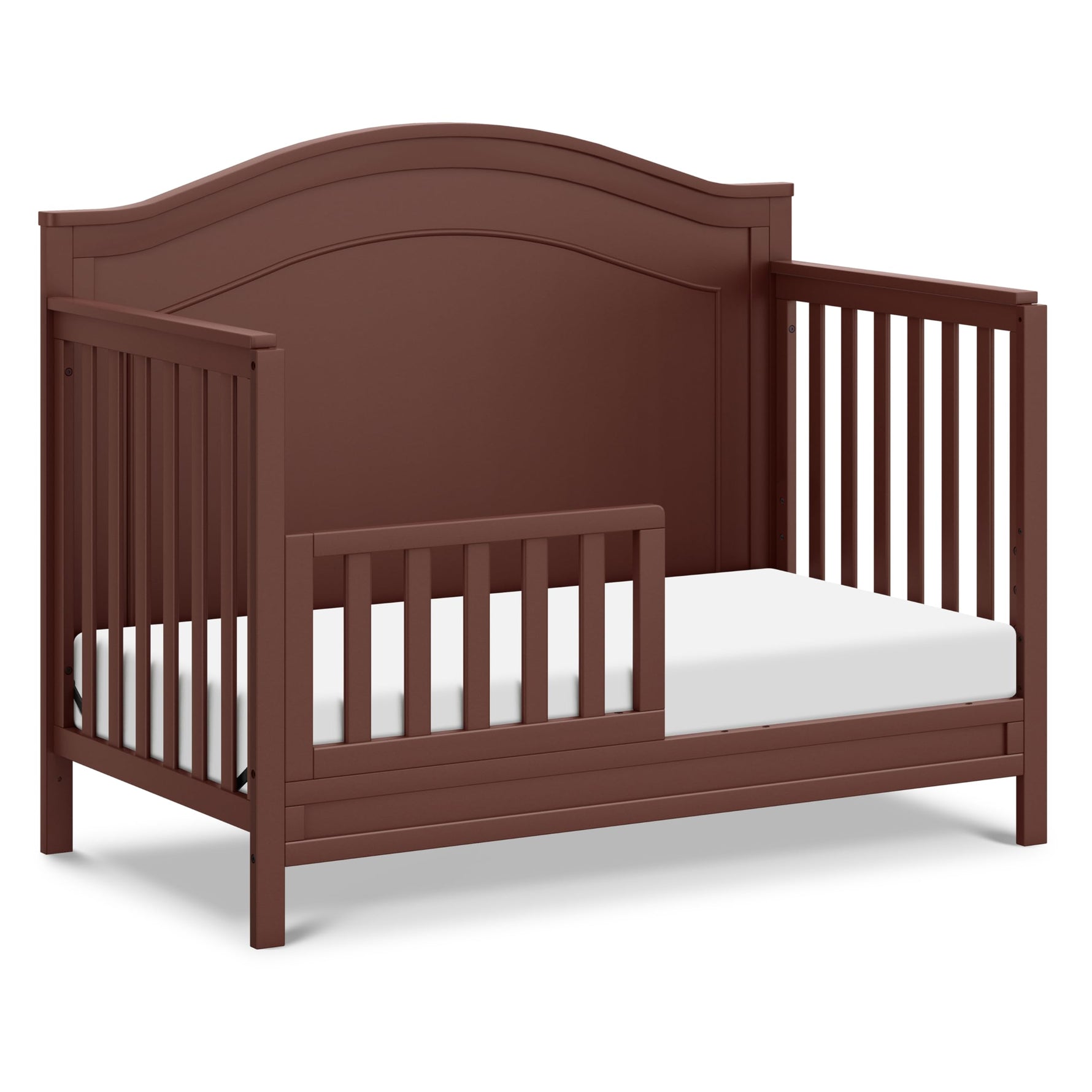Davinci Charlie 4-in-1 Convertible Crib - GREENGUARD Gold Certified - Converts from Baby Crib to Toddler Bed, Daybed, and Full-Size Bed Effortlessly - 4 Adjustable Heights - Wooden White Baby Bed