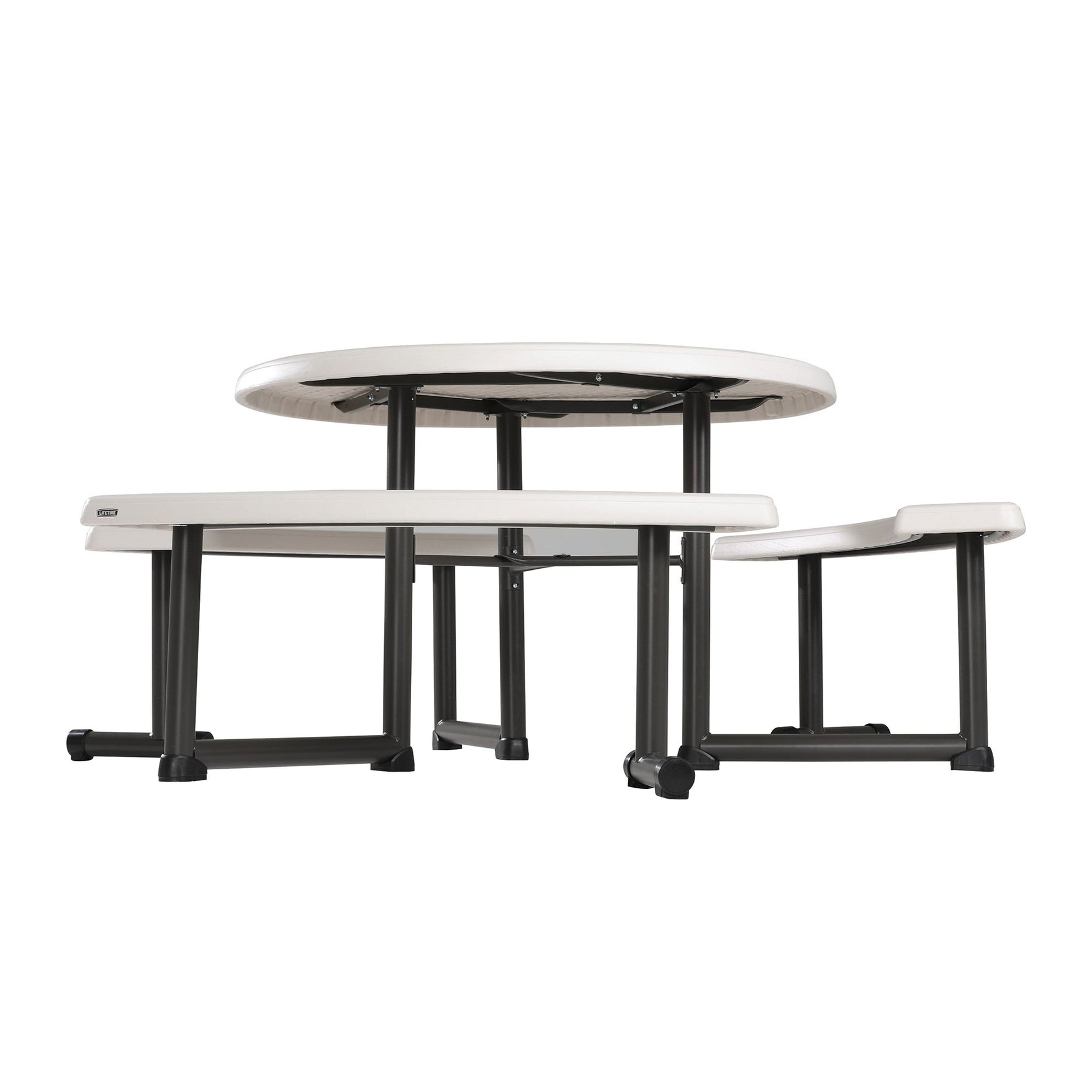 LIFETIME 260205 Picnic Table, 44-Inch, Almond