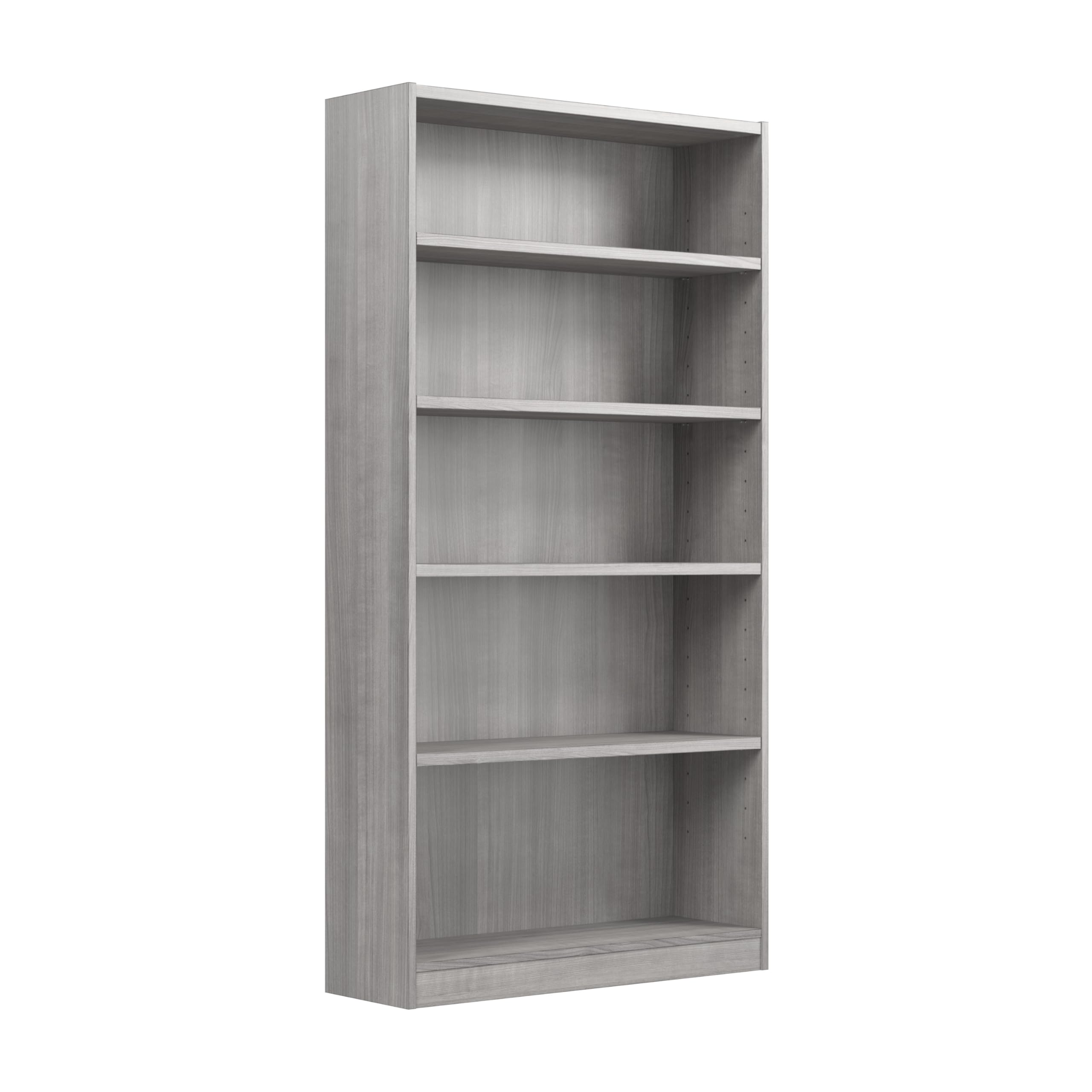 Bush Home Universal Small 2 Shelf Bookcase in Black, Low Storage and Display Bookshelf for Home Office or Living Room Organization