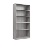 Bush Home Universal Small 2 Shelf Bookcase in Black, Low Storage and Display Bookshelf for Home Office or Living Room Organization