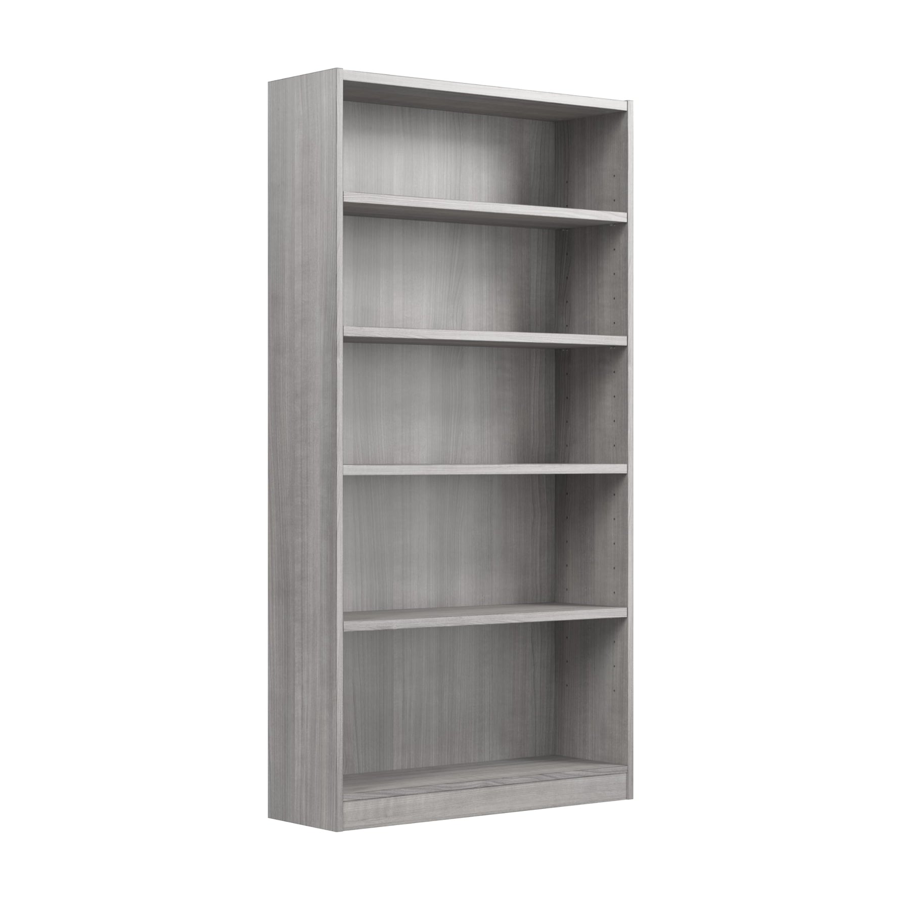 Bush Home Universal Small 2 Shelf Bookcase in Black, Low Storage and Display Bookshelf for Home Office or Living Room Organization