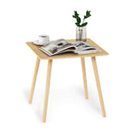 Furinno Classic Homey Square Parsons Side End Table, 1-Pack, Black