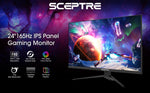 Sceptre IPS 24” Gaming Monitor 165Hz 144Hz Full HD (1920 x 1080) FreeSync Eye Care FPS RTS DisplayPort HDMI Build-in Speakers, Machine Black 2020 (E248B-FPT168),IPS 24" 165Hz