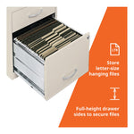 NuSparc 2 Drawer Locking Filing Cabinet | Pre-Assembled Steel Construction | Space-Saving Design is Perfect for Home and Small Office | Letter-Size | Assembled in North America