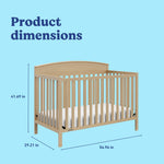 Graco Benton 5-in-1 Convertible Crib – GREENGUARD Gold Certified, Converts from Baby Crib to Toddler Bed, Daybed and Full-Size Bed, Fits Standard Full-Size Crib Mattress (White)