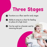 Bumbo 3-in-1 Multi-Seat for 6 to 36 Months, Travel Baby and Infant Feeding & Play Floor Seat, Portable Booster High Chair with Dining and Activity Tray, Taupe