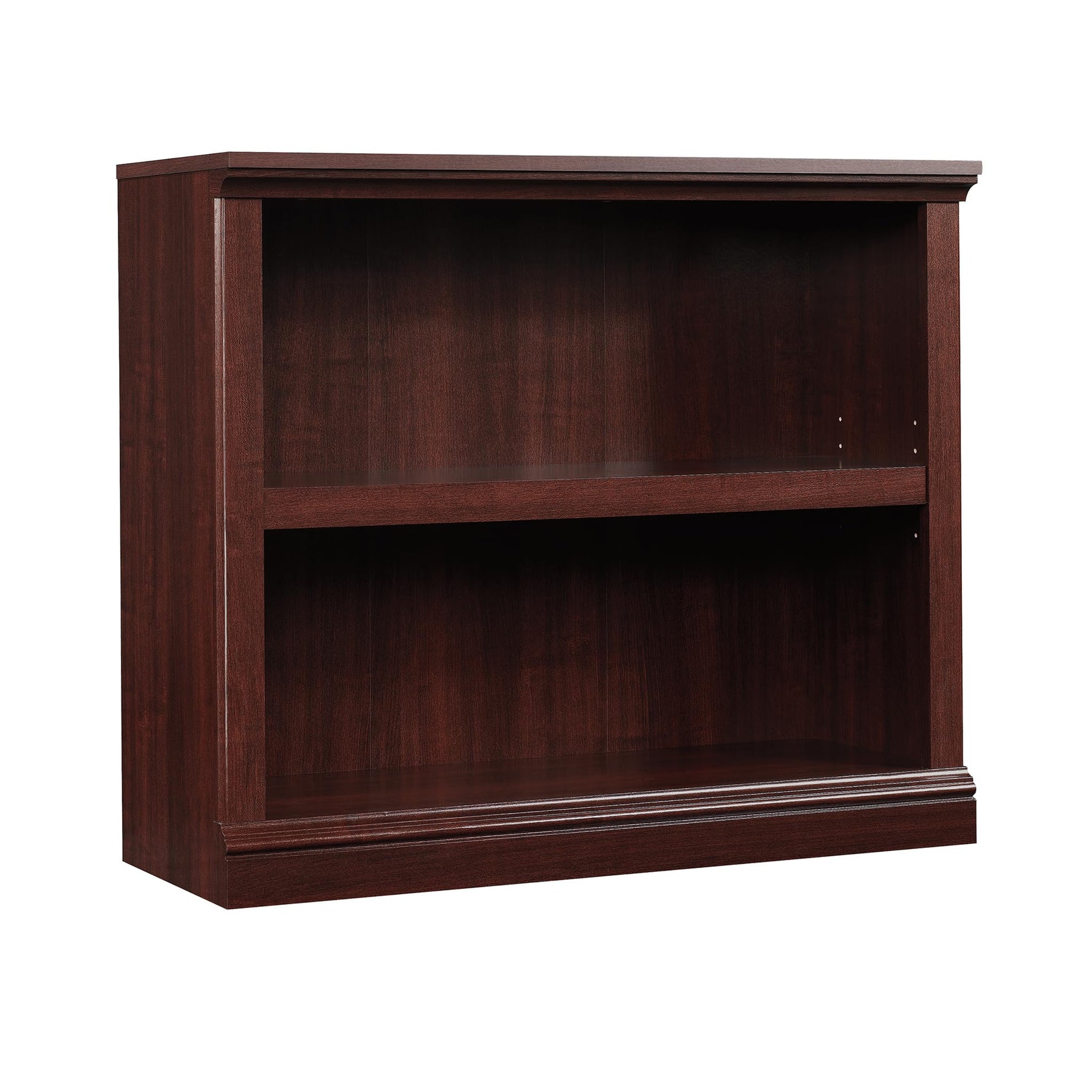 Sauder 2 Tier Book Shelf Wooden Bookcase Multipurpose Bookshelf for Home Office, Living Room, in Salt Oak