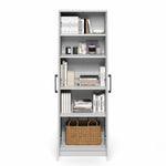 Furinno PASIR Book Shelf, 3-Tier Bookshelf, Storage Shelves Bookcase, 9.7 x 23.7 x 31.5, for Living Room, Bedroom, Home Office, Plain White
