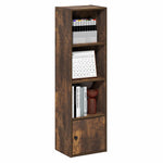 Furinno LUDER Book Shelf, 5-Cube Bookshelf, Reversible Bookcase, 9.4 x 19.5 x 31.5, Easy Assembly, for Living Room, Bedroom, Home Office, White