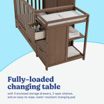 Graco Hadley 5-in-1 Convertible Crib with Drawer – GREENGUARD Gold Certified, Fits Standard Crib Mattress, Converts to Toddler Bed, Daybed and Full Bed, 4 Adjustable Mattress Heights (White)