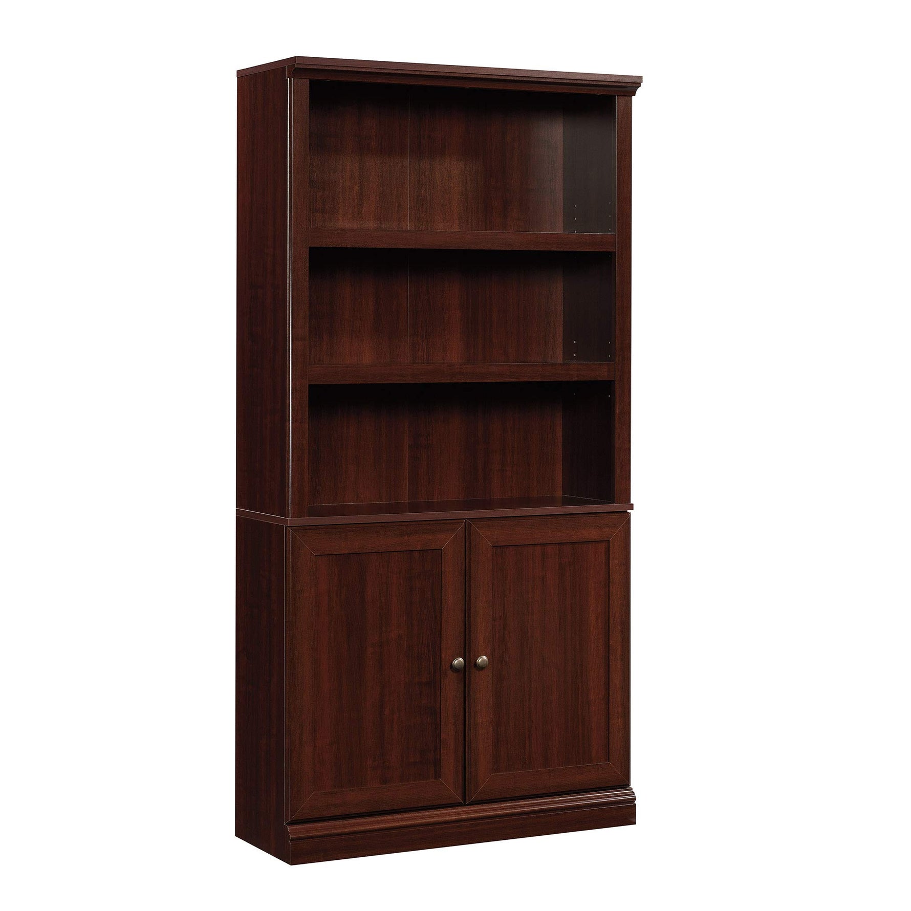Sauder Miscellaneous Storage 5-Shelf/Book Shelf 2-Door Bookcase, Glacier Oak Finish