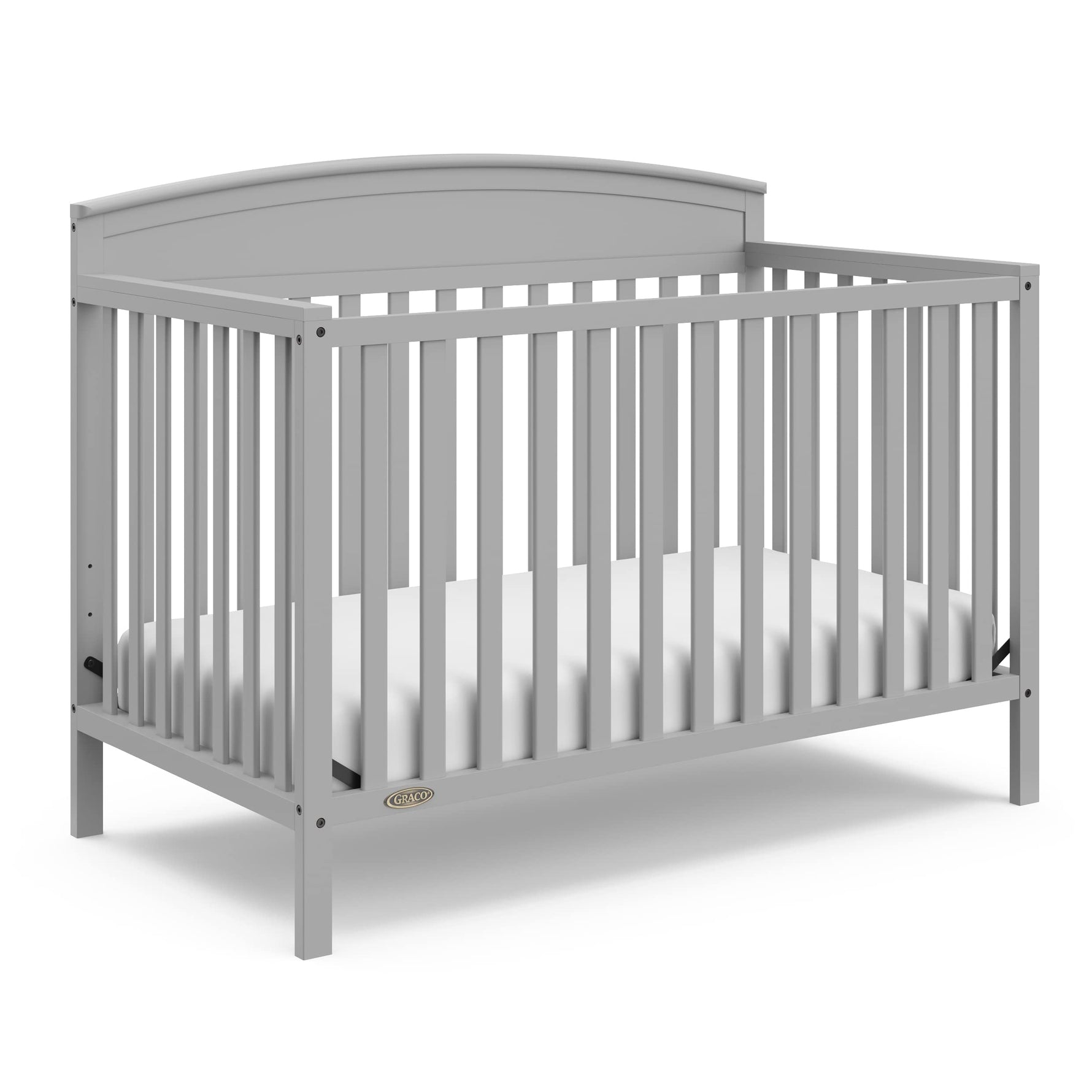 Graco Benton 5-in-1 Convertible Crib – GREENGUARD Gold Certified, Converts from Baby Crib to Toddler Bed, Daybed and Full-Size Bed, Fits Standard Full-Size Crib Mattress (White)