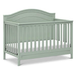 Davinci Charlie 4-in-1 Convertible Crib - GREENGUARD Gold Certified - Converts from Baby Crib to Toddler Bed, Daybed, and Full-Size Bed Effortlessly - 4 Adjustable Heights - Wooden White Baby Bed