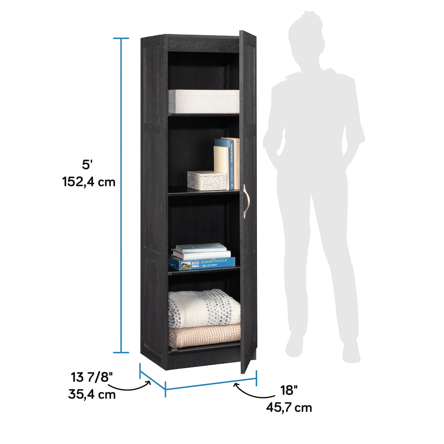 Sauder Miscellaneous Storage Cabinet/ Pantry cabinets, Highland Oak finish