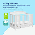 Graco Benton 5-in-1 Convertible Crib – GREENGUARD Gold Certified, Converts from Baby Crib to Toddler Bed, Daybed and Full-Size Bed, Fits Standard Full-Size Crib Mattress (White)