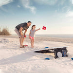 Lifetime Heavy Duty Cornhole, Ladder Golf Game and Table Combo Set