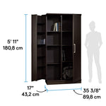 Sauder HomePlus Kitchen Storage Pantry Cabinet with Swing Door Storage and Adjustable Shelves, in Soft White finish