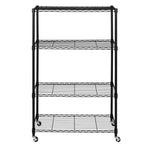 5-Tier Steel Wire Shelving, 30"W x 14"D x 61.5"H | Durable solid steel wire storage rack with adjustable shelves featuring 300 pounds per shelf weight capacity for home use