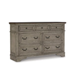 Signature Design By Ashley Realyn French Country Youth 6 Drawer Dresser, Chipped White & Brown