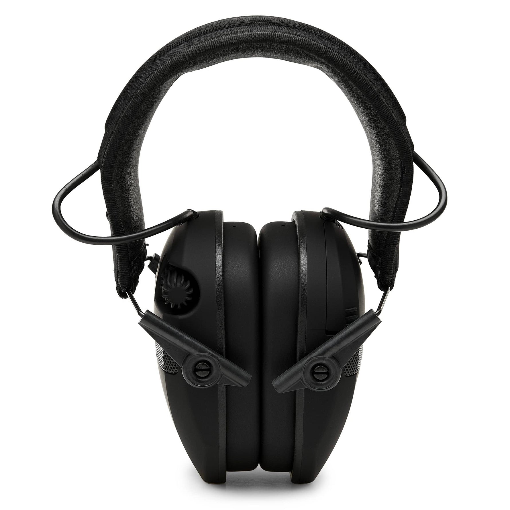 WALKER'S Razor Electronic Quad Muff w/ Bluetooth | 4 Mics 360-Degree Sound Capture 23dB NRR Hearing Protection Range Shooting Earmuffs w/ 2 AAA Batteries, Black