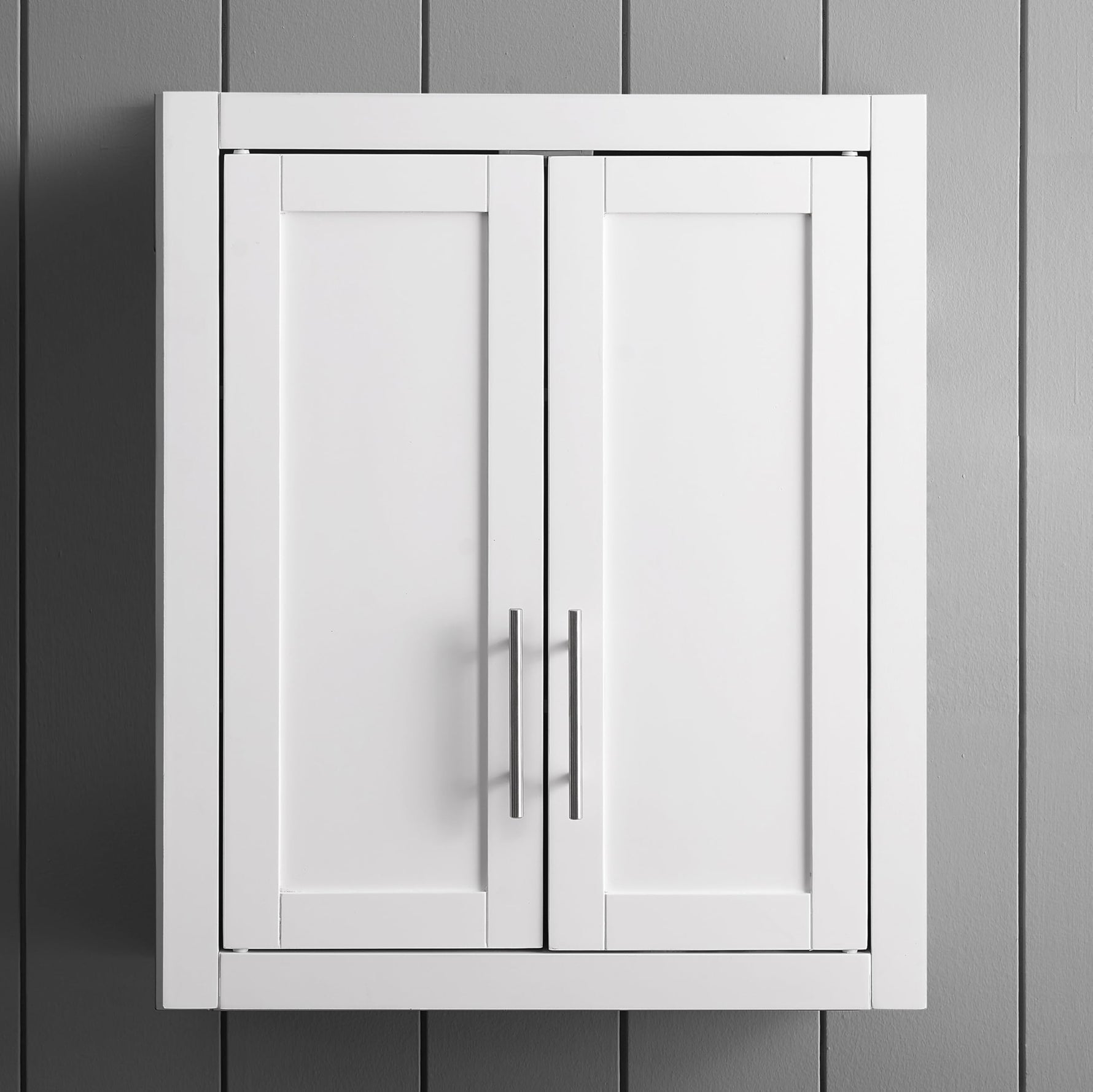 Crosley Furniture Savannah Wall Mounted Bathroom Storage Medicine Cabinet with Shelves, White