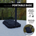 Lifetime Adjustable Portable Basketball Hoop, 54-Inch Shatterproof Polycarbonate Backboard, Slam-It Pro Rim, Adjustable Height 7.5-10 Ft, Portable Heavy-Duty Base with Wheels