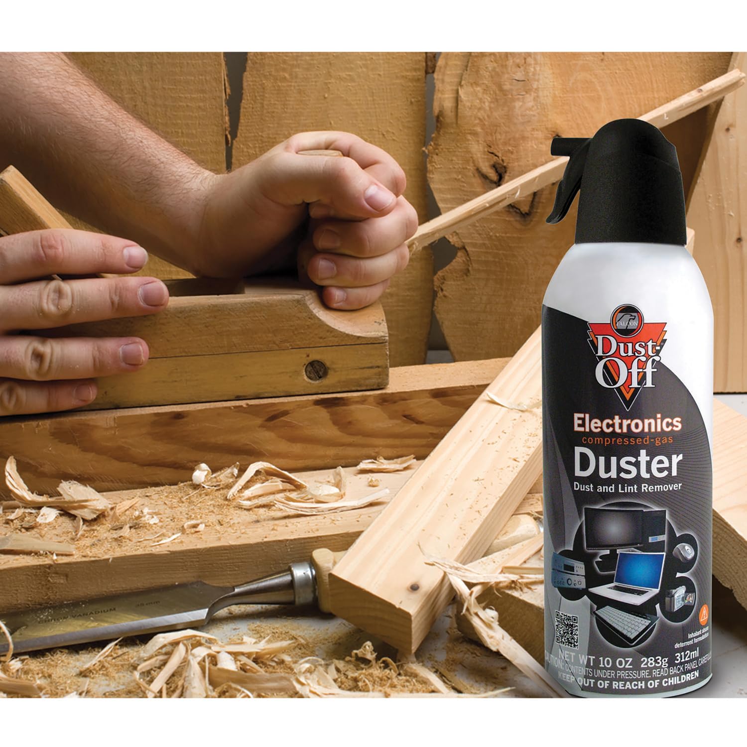 Falcon Compressed Gas (152a) Disposable Cleaning Duster 3 Count, 10 oz. Can (DPSXL3)
