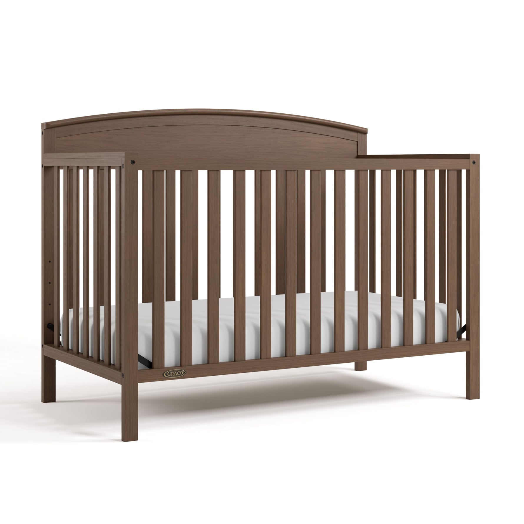 Graco Benton 5-in-1 Convertible Crib – GREENGUARD Gold Certified, Converts from Baby Crib to Toddler Bed, Daybed and Full-Size Bed, Fits Standard Full-Size Crib Mattress (White)