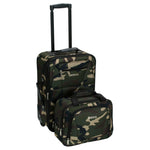 Rockland Fashion Softside 2 Piece Luggage Set, Expandable, (14" Tote/19" Upright), Purple