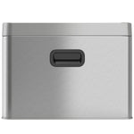 ITouchless 5.3 Gallon / 20L Slim Dual Compartment Open Top Trash Can and Recycle Bin – Rectangular Stainless Steel Wastebasket for Kitchen, Home, Office, Cubicle, Breakroom, Garage