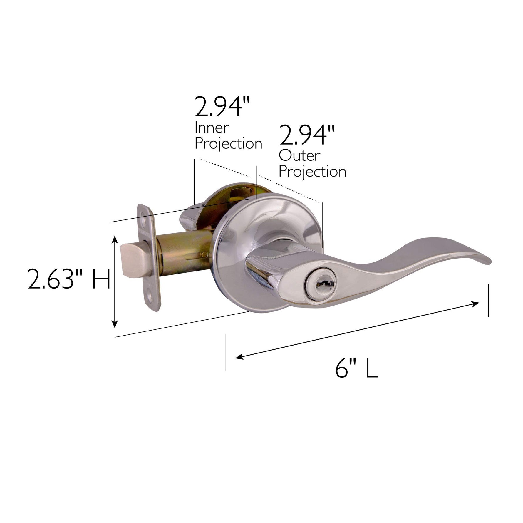 Design House 700534 Springdale Privacy Bed and Bath Door Lever Oil Rubbed Bronze