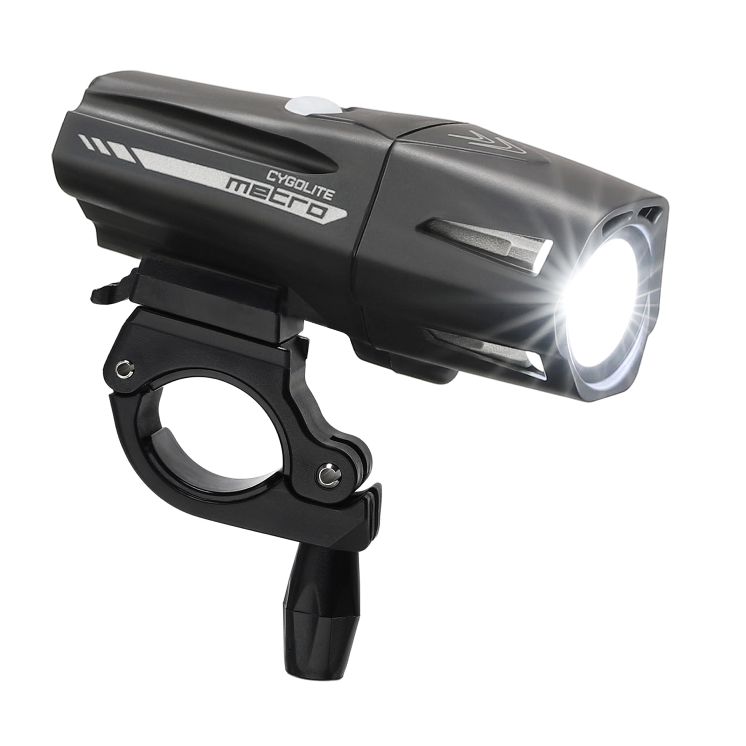 Cygolite Metro 1100 Pro Lumen Bike Light, USB Rechargeable, Secure Hard Mount, Night & Daytime Modes, Compact, Durable, IP67 Waterproof; Road, Mountain, Commuter Bicycles